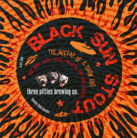 Black Sun Stout Label